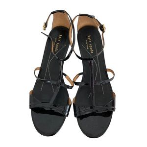 Kate Spade Black Patent Leather Platforms